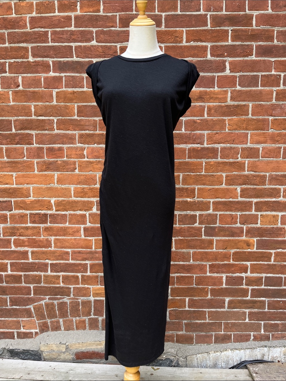 Isabel Marant Etoile Black Cap-Sleeve Maxi Dress